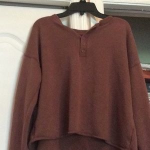 Cropped American eagle sweater